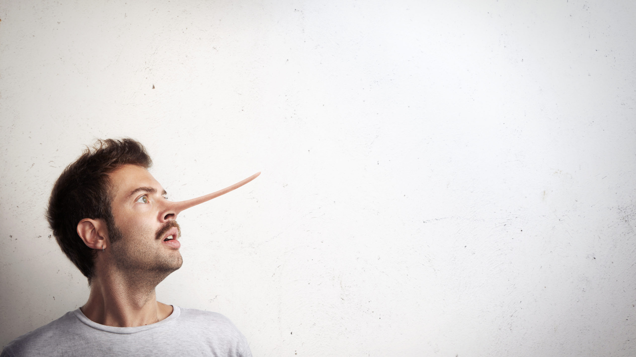 Portrait of a guy with long nose